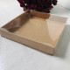 20x20x3 Asetat Kapaklı Karton Kutu