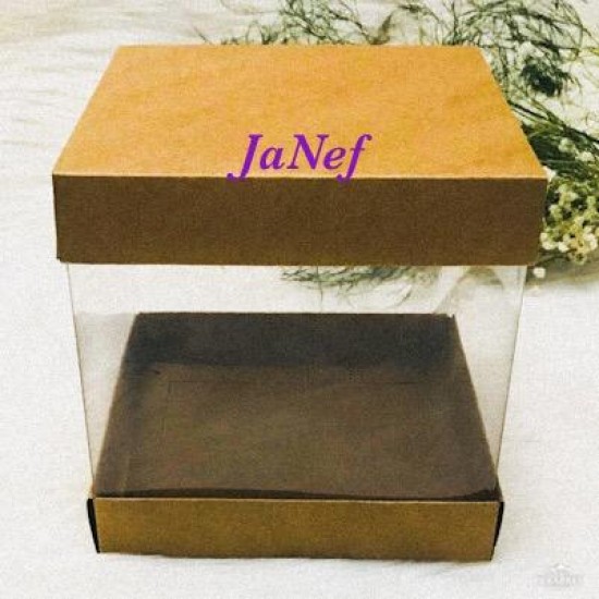 20x20x24 Alt-Üst Karton Asetat Kutu