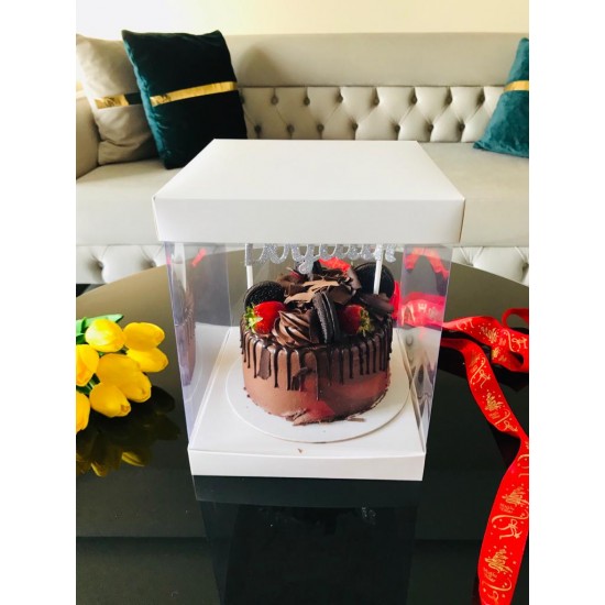 20x20x24 Alt-Üst Karton Asetat Kutu