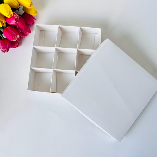 20x20x5 Karton Kutu (9 Bölmeli)