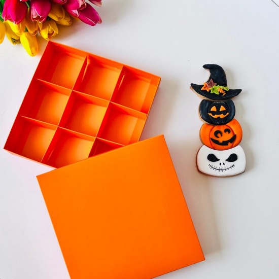 21x21x4 Karton Kutu (9 Bölmeli)