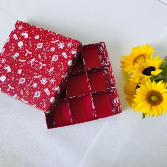 20x20x5 Karton Kutu (9 Bölmeli)