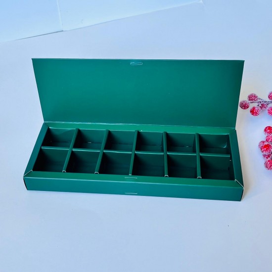 12 Bölmeli Karton Çikolata-Bonbon Kutusu