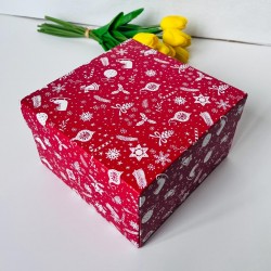 18x18x11 Karton Kutu Yılbaşı 