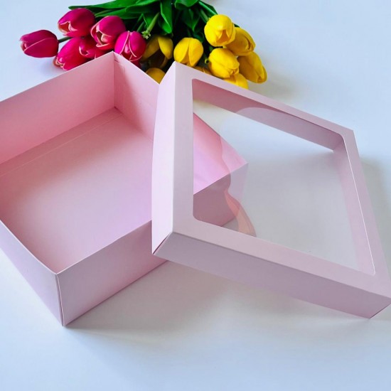 21x21x8 Pencereli Karton Kutu-Pinyata Kutusu