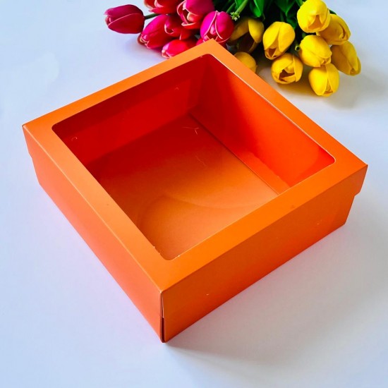 21x21x8 Pencereli Karton Kutu-Pinyata Kutusu