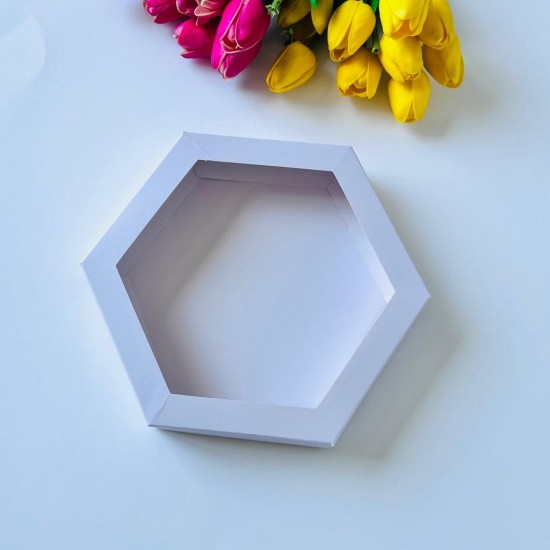 Altıgen Tasarım Asetat Pencereli Kutu