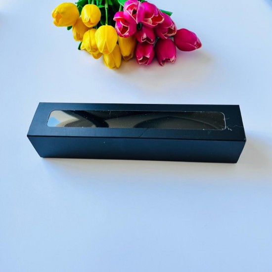 5x5x25 Pencereli Sürgülü Makaron Kutusu