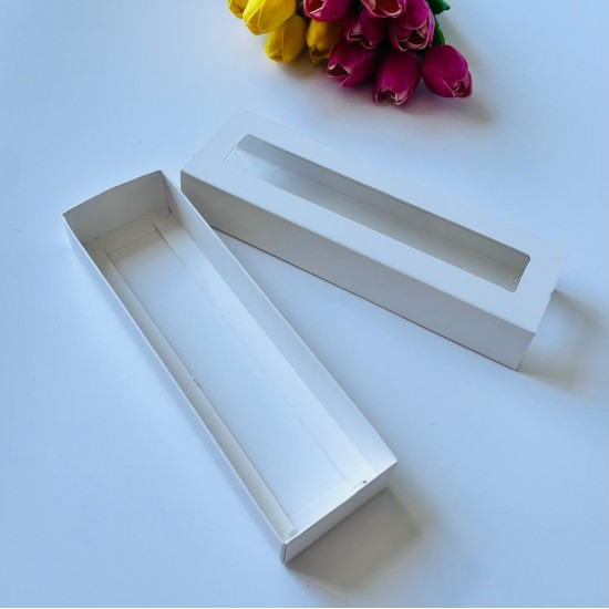 7x24x3.5 Pencereli Sürgülü Karton Kutu 