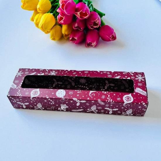 7x24x3.5 Pencereli Sürgülü Karton Kutu 