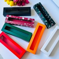 7x24x3.5 Pencereli Sürgülü Karton Kutu 