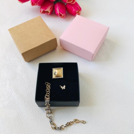 Takı Kutusu Karton Süngerli 8x8x3,5