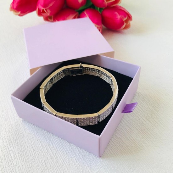 Takı Kutusu Karton Sürgülü Süngerli 8x8x3 