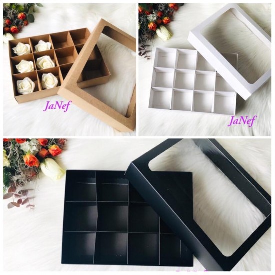 12 Bölmeli Pencereli Karton Kutu 