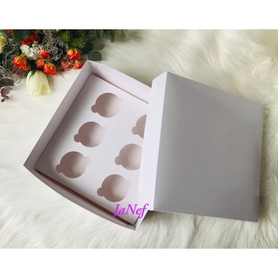 25x25x10 Cupcake Kutusu 6'lı
