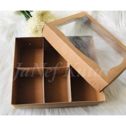 25x30x9 Pencereli Kutu-6 Bölmeli