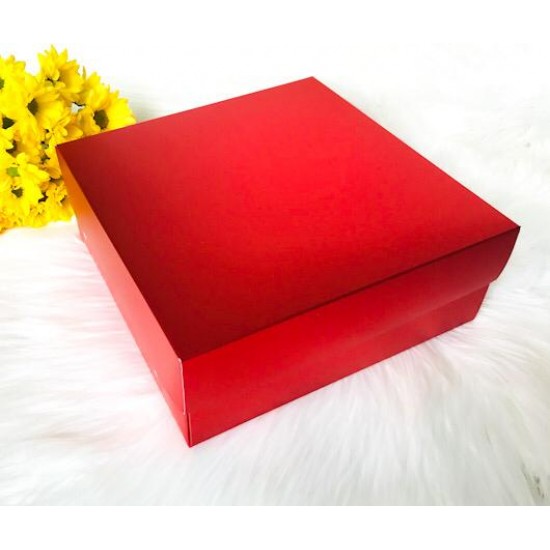 25x25x10 Karton Kutu Yılbaşı-4 Bölmeli