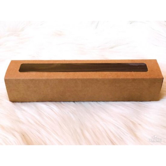 5x5x25 Pencereli Sürgülü Makaron Kutusu