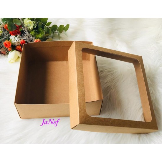 25x25x10 Pencereli Karton Kutu