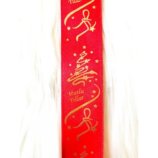 Kurdele Saten Mutlu Yıllar gold