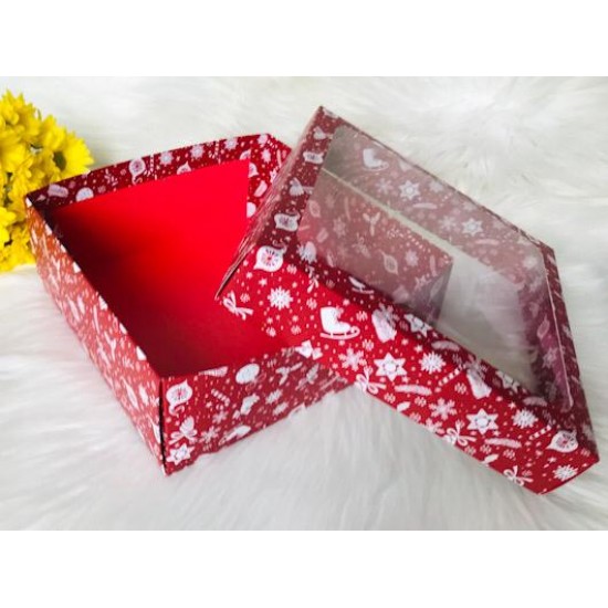 25x25x10 Pencereli Kutu Yılbaşı 