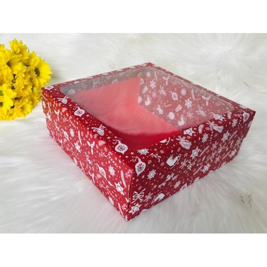 25x25x10 Pencereli Kutu Yılbaşı 