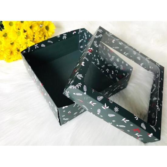 25x25x10 Pencereli Kutu Yılbaşı 