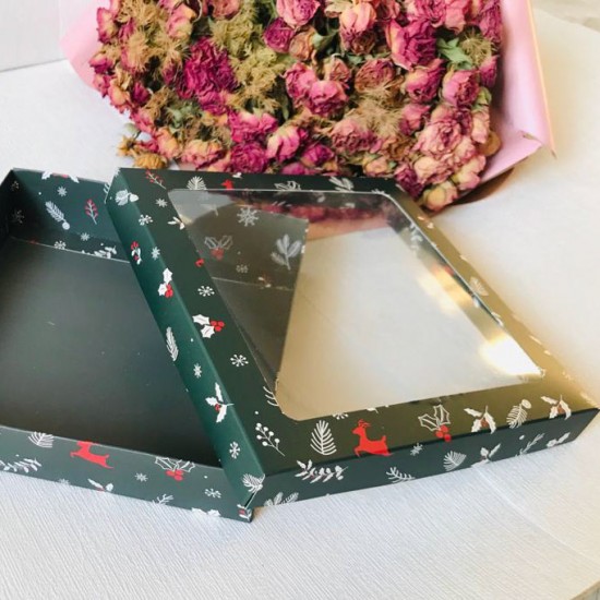 18x18x4 Pencereli Karton Kutu  