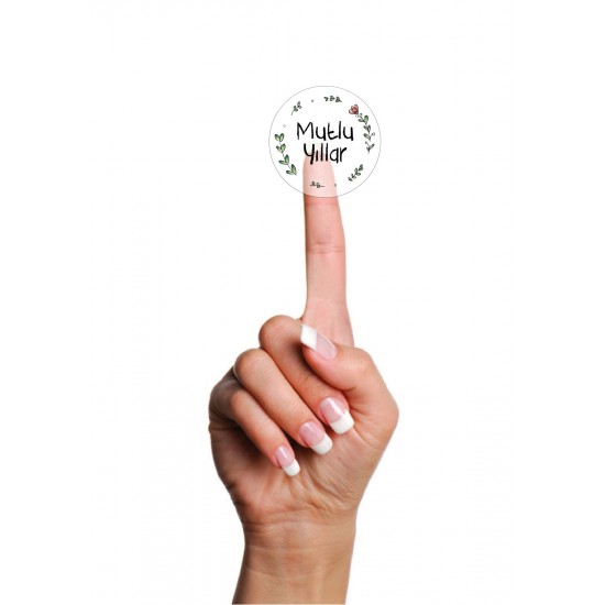 Şeffaf Sticker,Mutlu Yıllar