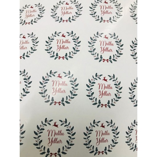 Sticker Yapışkanlı,Mutlu Yıllar-G