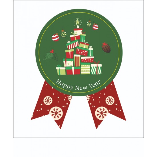 Sticker Yapışkanlı,Noel Hediye Paketi