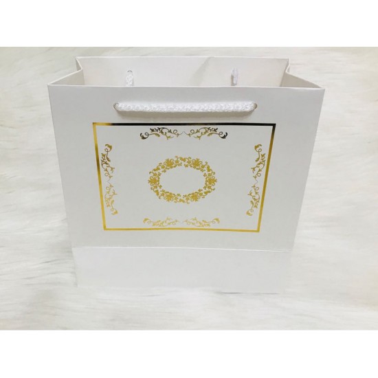 Karton Çanta Beyaz (Desen 2)