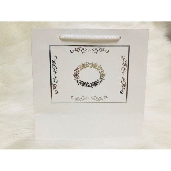 Karton Çanta Beyaz (Desen 2)