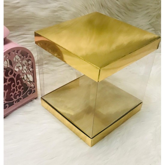 20x20x24 Alt-Üst Karton Asetat Kutu