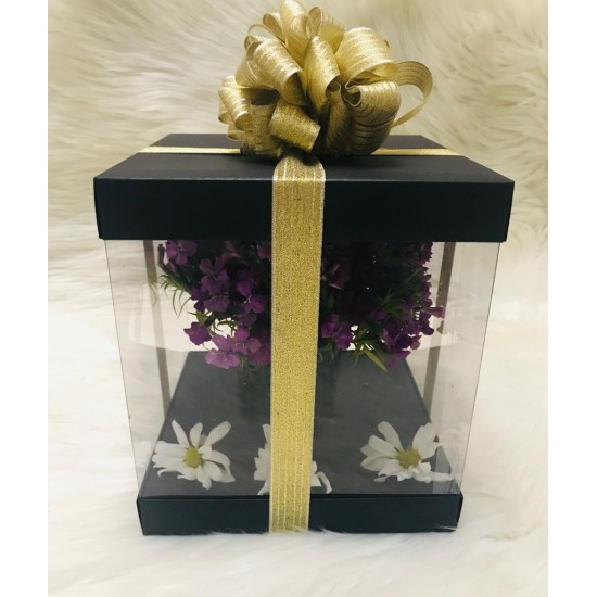 20x20x24 Alt-Üst Karton Asetat Kutu