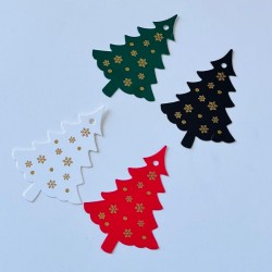 Etiket,Çam Ağacı Gold Kartanesi Baskılı