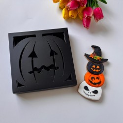 18x18x4 Pencereli Karton Kutu -Halloween