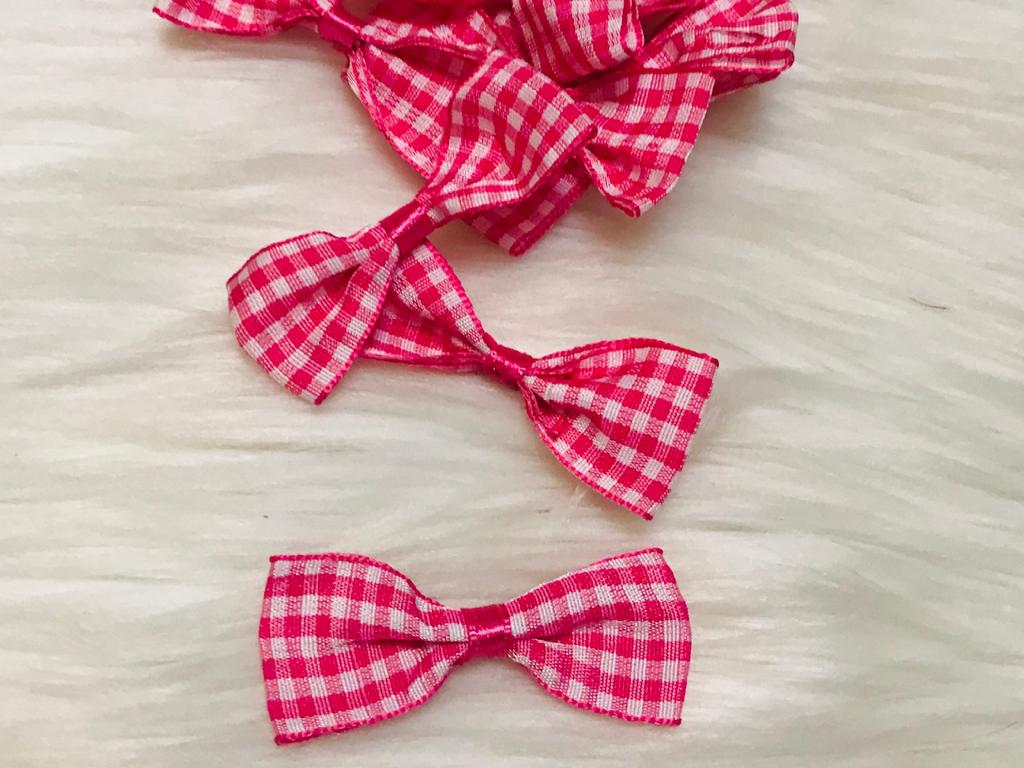 Fiyonk Pembe Ekose — galeri görseli