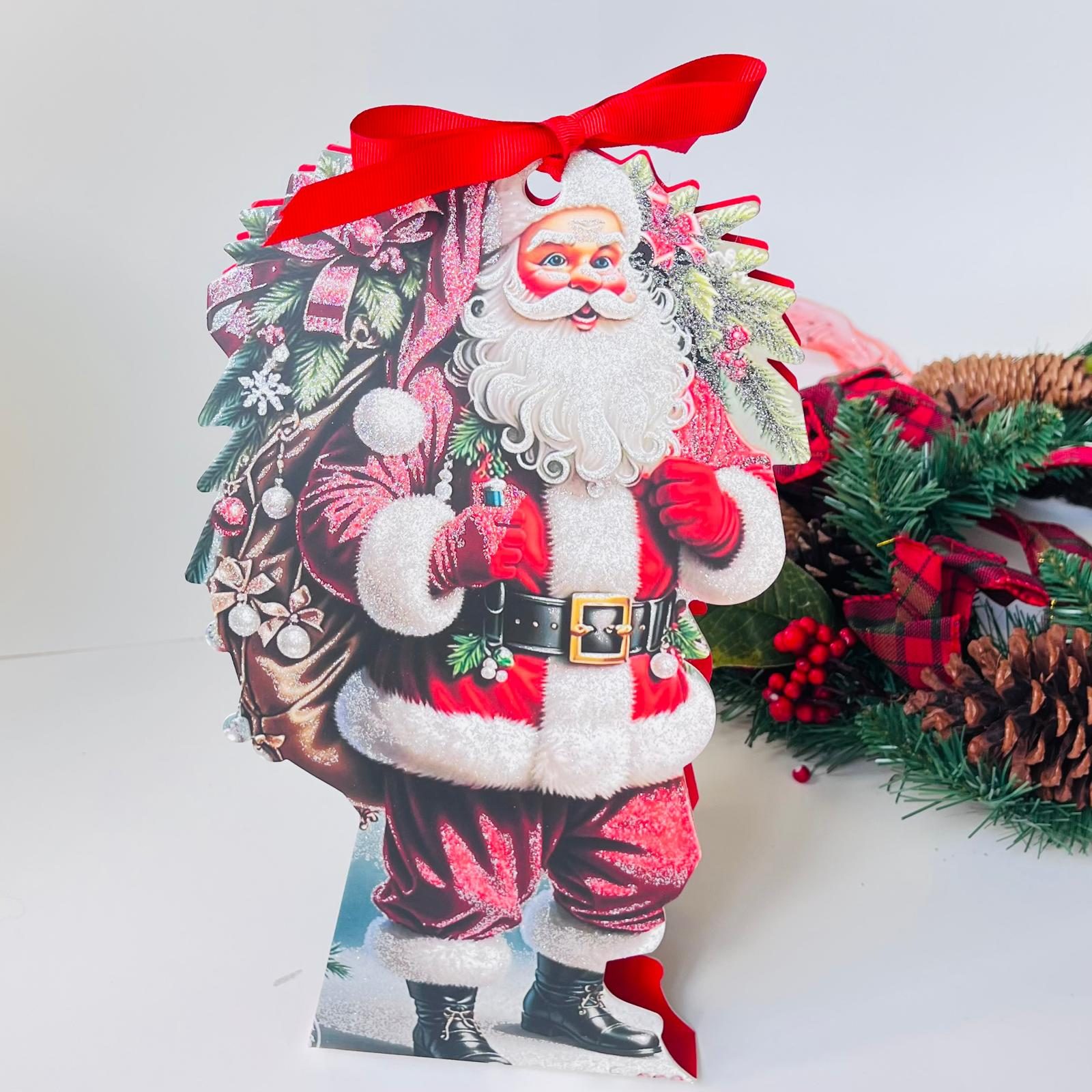 Tasarım Kutu-Noel Baba Simli (Sert Sıvama Kutu) — galeri görseli